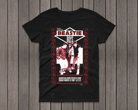 Beastie Boys T-Shirt, American Hip Hop punk 80s 90s Tee, 90's Music Shirt Tee