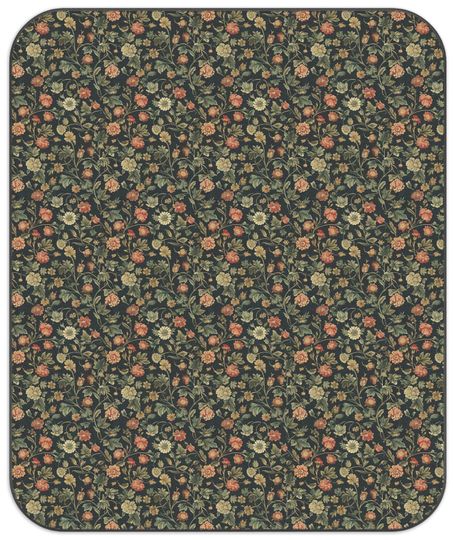 Wildflowers Picnic Blanket, Super Soft, Waterproof Washable Beach Blanket, Outdoor Blanket, Camping Blanket, Carrying strap included, 61x51