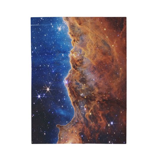 James Webb Blanket, Star Blanket, Velveteen Plush Blanket