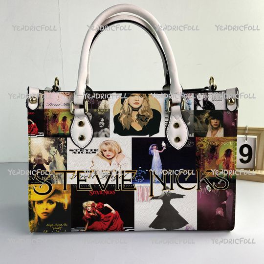 Stevie Nicks Music Women Leather Bag, Stevie Nicks Bag for Women, Stevie Nicks Leather Handbag, Stevie Nicks Women Handbag