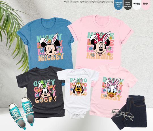 Disney Easter Shirt For Family, Easter Mickey and Friend, Family Matching Tee, Disneyland Easter Shirt, Easter Group Shirt, Happy Easter Day