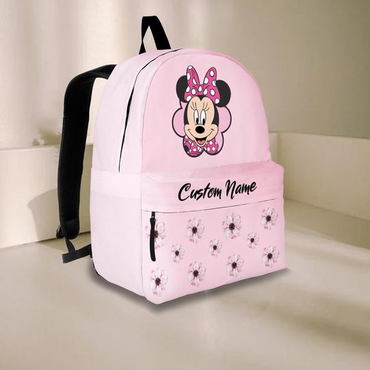 Minnie Mouse Backpack, Disney Mouse Travel Bag, Personalized Backpack, Back To School Bag, Kid/Adult Backpack