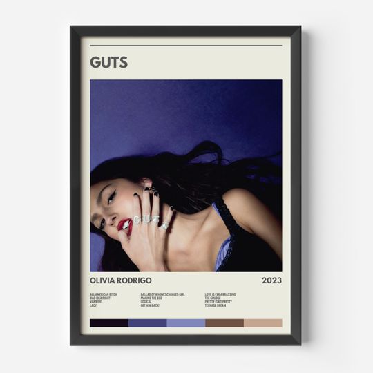 Olivia Rodrigo Guts Album Poster