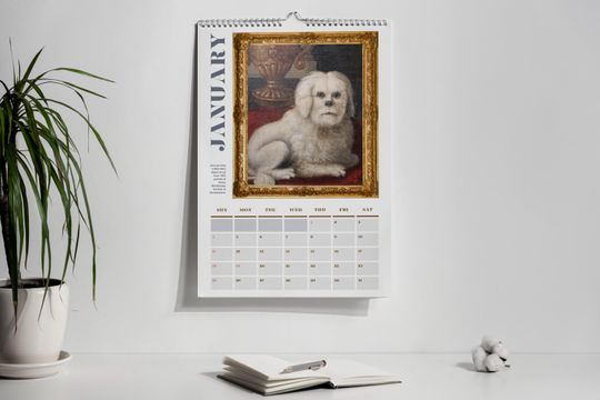 2026 Wall Calendar: Funny Renaissance Dogs