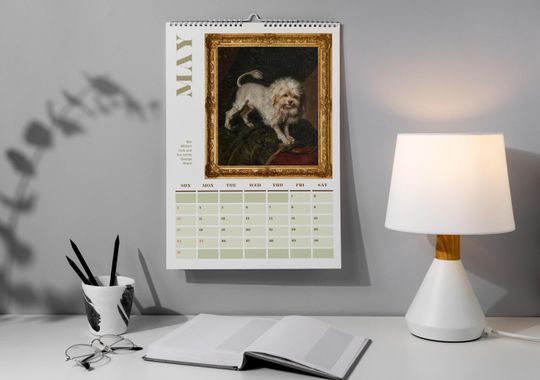 2026 Wall Calendar: Funny Renaissance Dogs