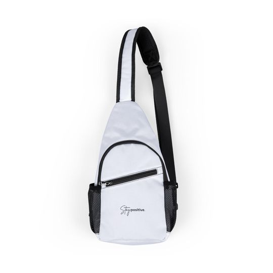 Motivational Chest Bag, Crossbody Travel Bag