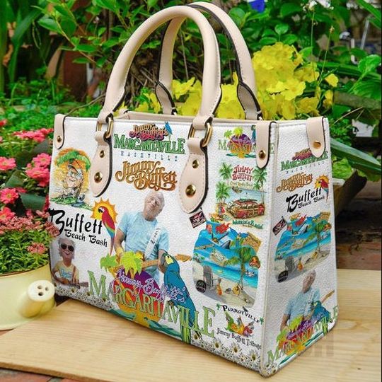Jimmy buffett Leather Bag,Jimmy buffett Lover's Handbag