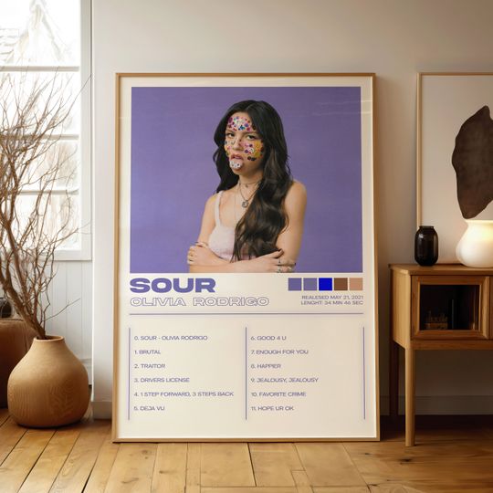 Olivia Rodrigo Posters , Olivia Rodrigo Album Art Cover Wall Print Painting, Olivia Rodrigo Poster, Olivia Rodrigo