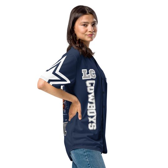 Cowboys super bowl Recycled baseball jersey