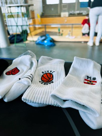 Personalized Basketball Heart Socks