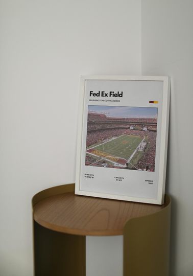FedEx Field Stadium Art Print - Washington Commanders Vertical Poster