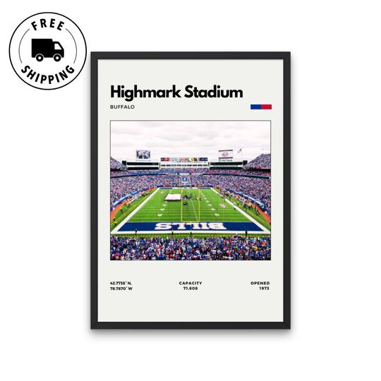 Highmark Stadium Buffalo Bills Poster - Vertical Matte Poster