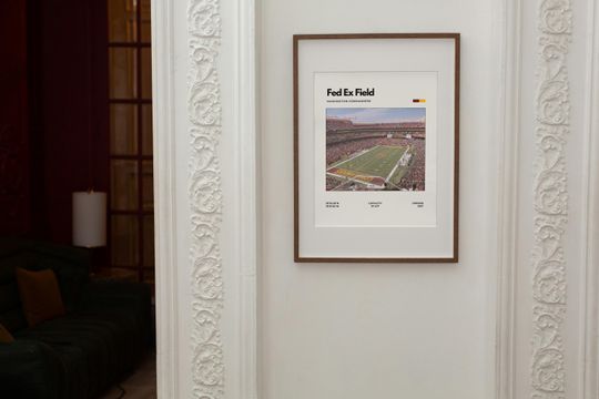 FedEx Field Stadium Art Print - Washington Commanders Vertical Poster