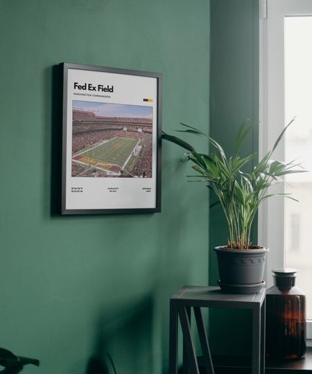 FedEx Field Stadium Art Print - Washington Commanders Vertical Poster