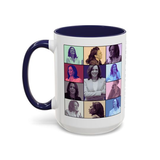 Kamala Harris Madam President Eras Tour syle Accent Coffee Mug