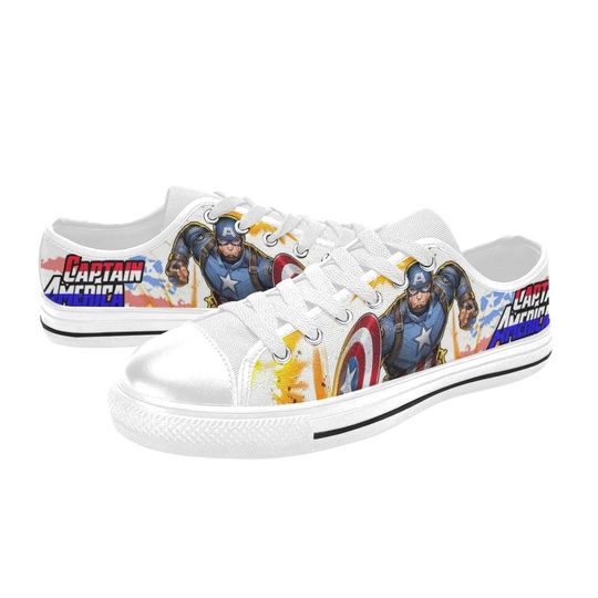 Captain America Low Top Sneakers