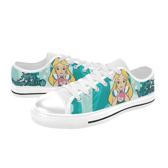 Alice in Wonderland Low Top Sneakers, Alice in Wonderland Shoes