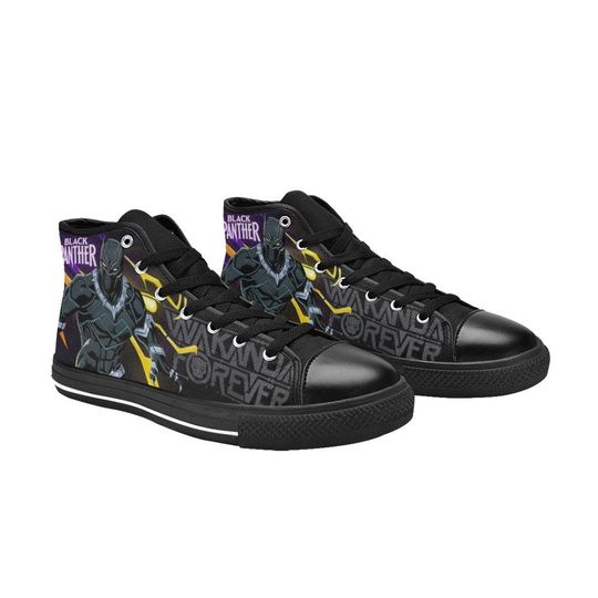 Black Panther High Top Sneakers Canvas