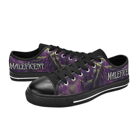 Maleficent Low Top Sneakers, Maleficent Sneakers