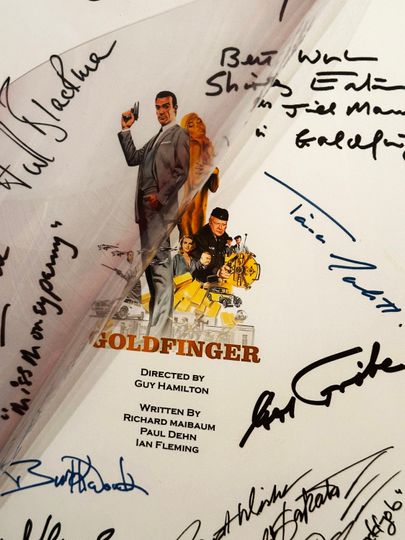 GOLD, FINGER Movie Notebooks, Birthday Gift, Movie Gift, Film Script, Autographs, Cinema, Gift, Present