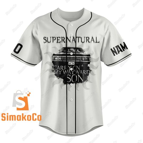 Supernatural Shirt, Supernatural Baseball Jerse, Supernatural Fan Gift