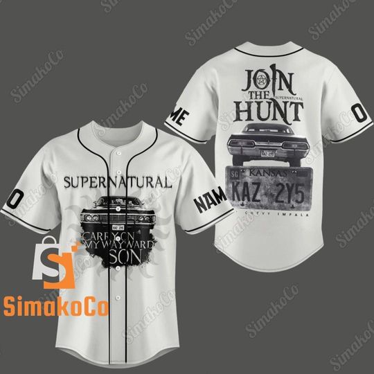 Supernatural Shirt, Supernatural Baseball Jerse, Supernatural Fan Gift
