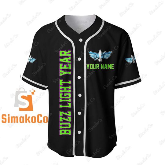 Buzz Lightyear Baseball Jersey, Buzz Jersey, Buzz Lightyear Shirt