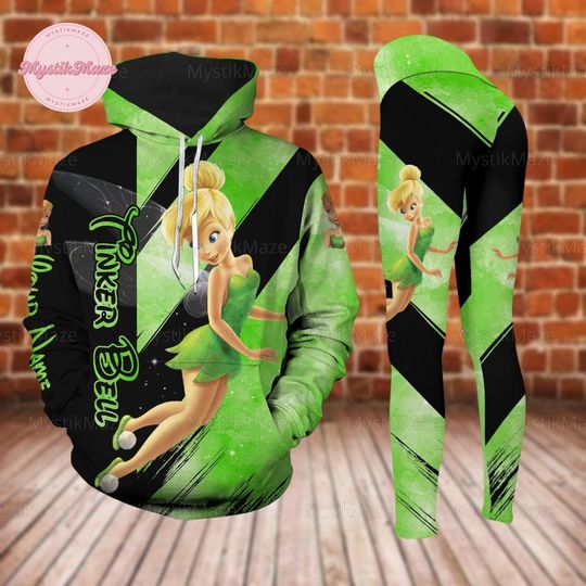 Personalized Tinker Bell Hoodie, Tinker Bell Legging, Tinker Bell Disney Hoodie