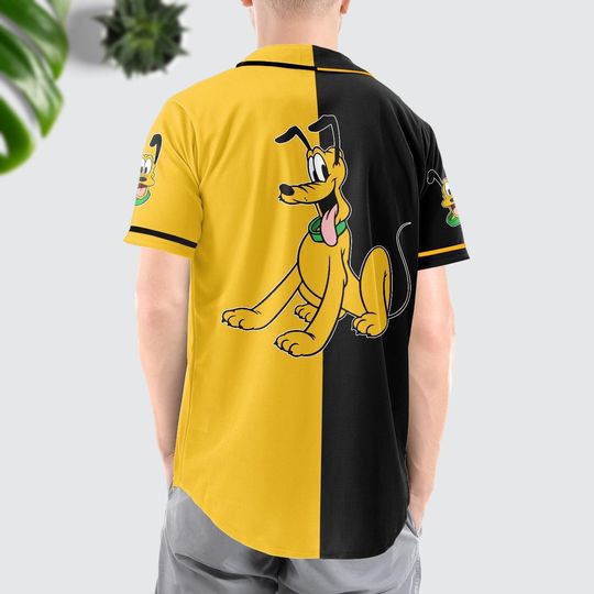 Personalized Pluto Baseball Jersey, Disney Pluto Baseball Jersey