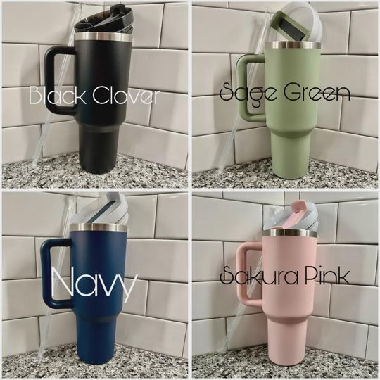 Halloween Ghost 40oz Tumbler with Handle