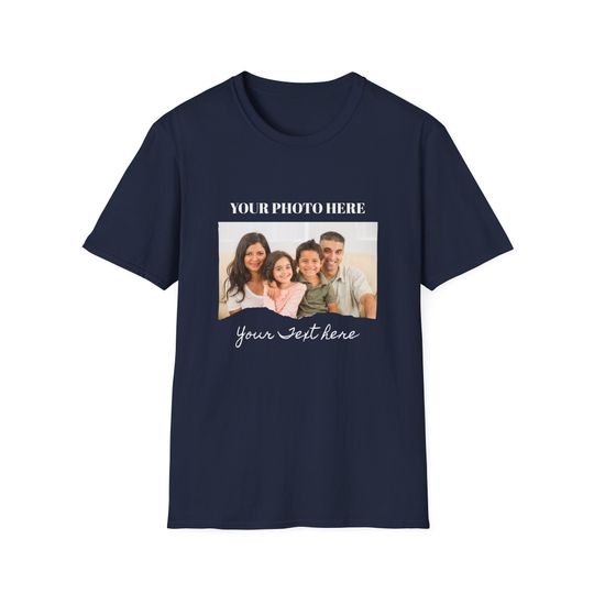 Unisex Softstyle Custom T-Shirt Front Print, Custom T-Shirt