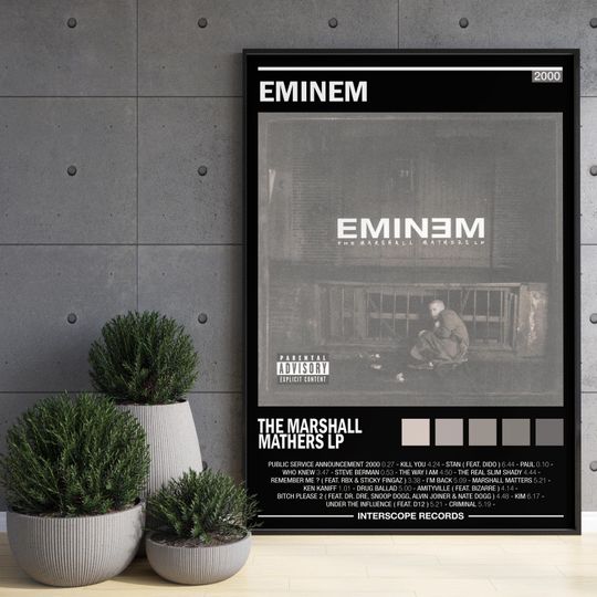 Eminem Poster | The Marshall Matters LP Album Cover | Album Wall Art | Home Decor