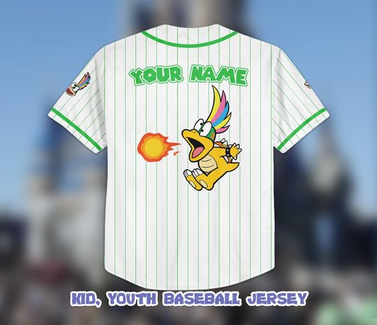 Custom Lemmy Baseball Jersey, Personalized Super Mario Family Shirt