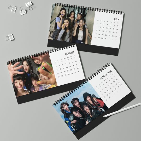 New Jeans Kpop Desktop Calendar (2024)