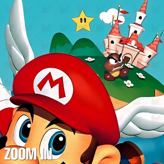 Super Mario 64 Poster, Gaming Room Poster, Gaming Wall Poster, Gaming Print Poster, Game Gift, Video Games Poster, Gaming Wall Art