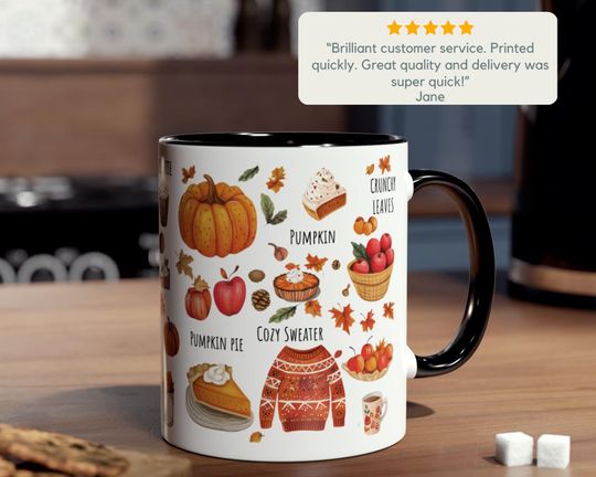 Hello Fall Mug Gift, Fall Mug Pumpkin Spice Latter Mug, Autumn Mug, Fall Vibes Cup Gift