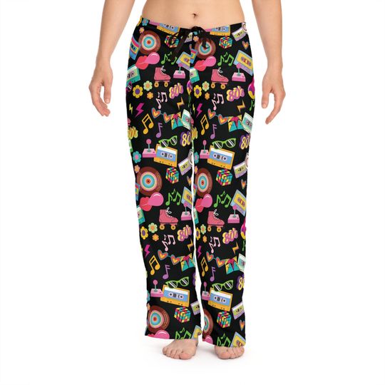 Classic 80s PJ Pants, Mixed Tape, 80s Lounge Pants, Gift for Mom, Bachelorette 1980s Party PJ Pants, 80s,  Made in the 80s, Birthday Gift