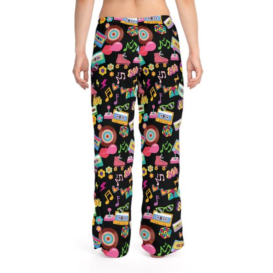 Classic 80s PJ Pants, Mixed Tape, 80s Lounge Pants, Gift for Mom, Bachelorette 1980s Party PJ Pants, 80s,  Made in the 80s, Birthday Gift