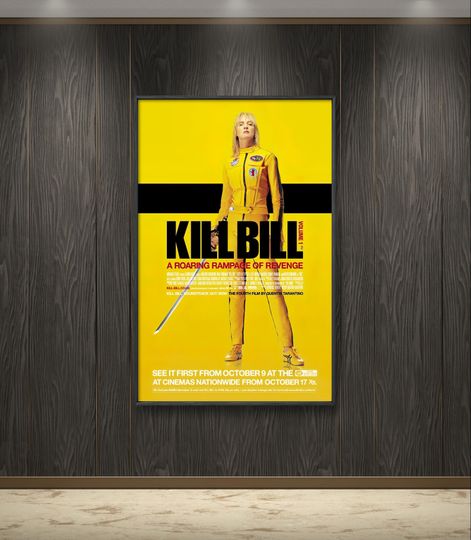Kill Bill Poster, Uma Thurman, Movie Poster, Legendary Film