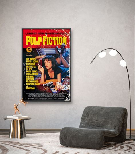 Pulp Fiction Poster, Uma Thurman, Movie Poster