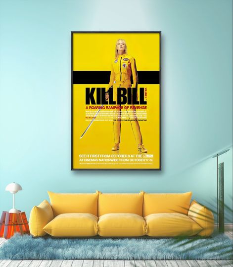 Kill Bill Poster, Uma Thurman, Movie Poster, Legendary Film