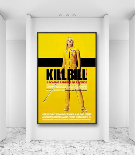 Kill Bill Poster, Uma Thurman, Movie Poster, Legendary Film