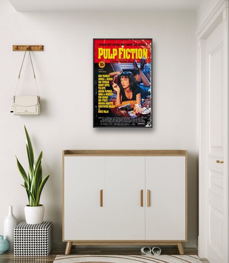 Pulp Fiction Poster, Uma Thurman, Movie Poster