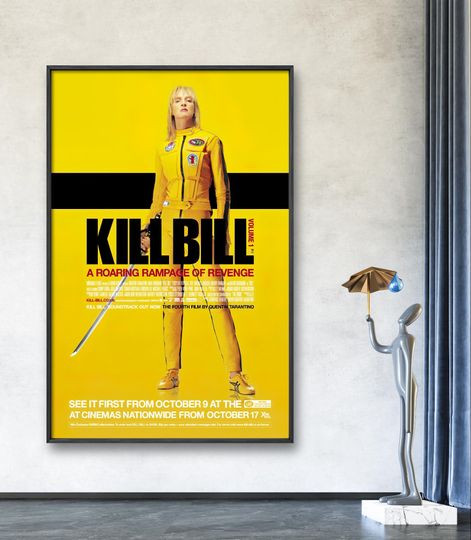 Kill Bill Poster, Uma Thurman, Movie Poster, Legendary Film