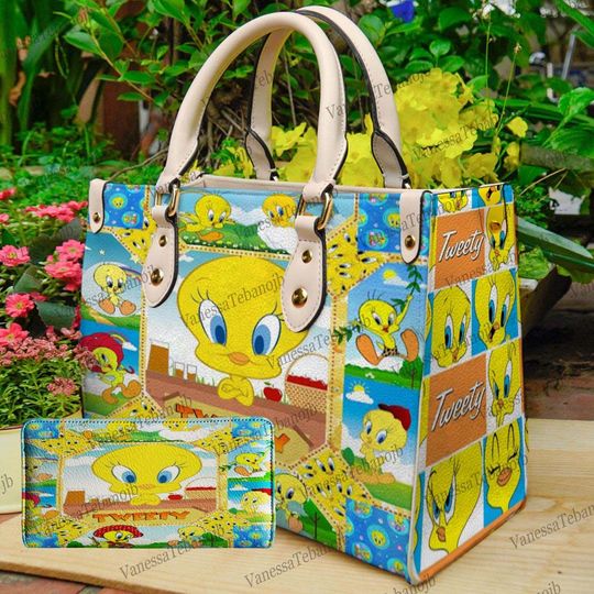 Cute Tweety Bird Leather Bag