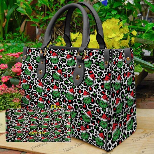 funny character Christmas Leather Ba