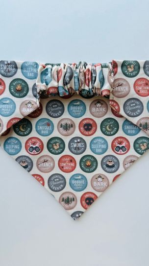 Adventure Buddy  Dog Scrunchie Bandana