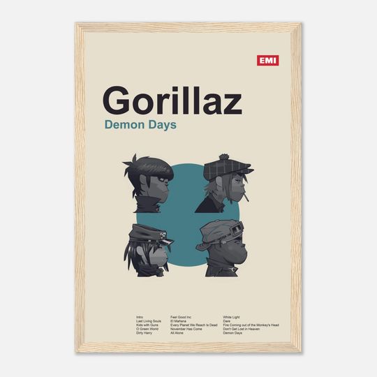 Gorillaz - Demon Days - Framed Poster