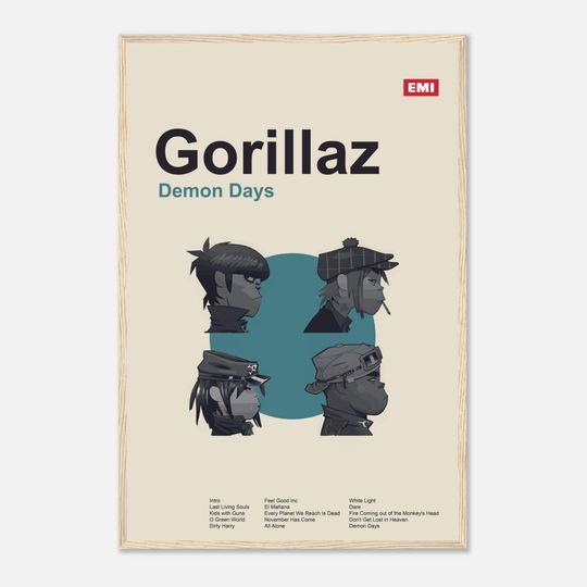 Gorillaz - Demon Days - Framed Poster