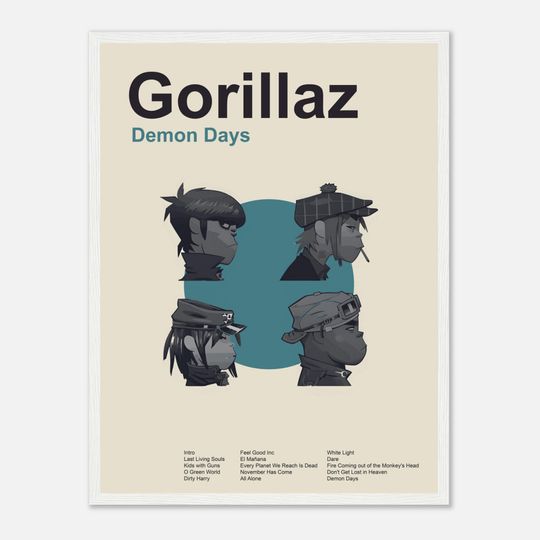 Gorillaz - Demon Days - Framed Poster